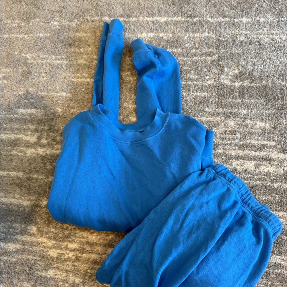 Blue sweat Set